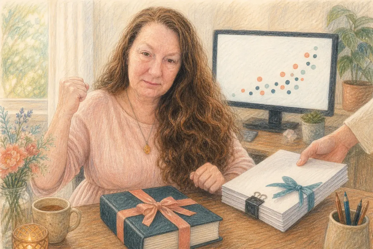 Colored-pencil illustration for “[Fiction] Important update”